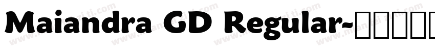 Maiandra GD Regular字体转换